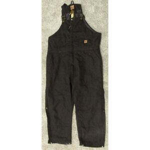 Berne Coverall's Mens 3XL Regular Black Insulated Work Farm 28 " Inseam B415BK